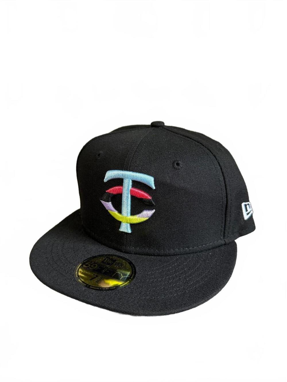 Minnesota Twins New Era Fitted Hat Size 7 3/8 w/ 91 WS Patch